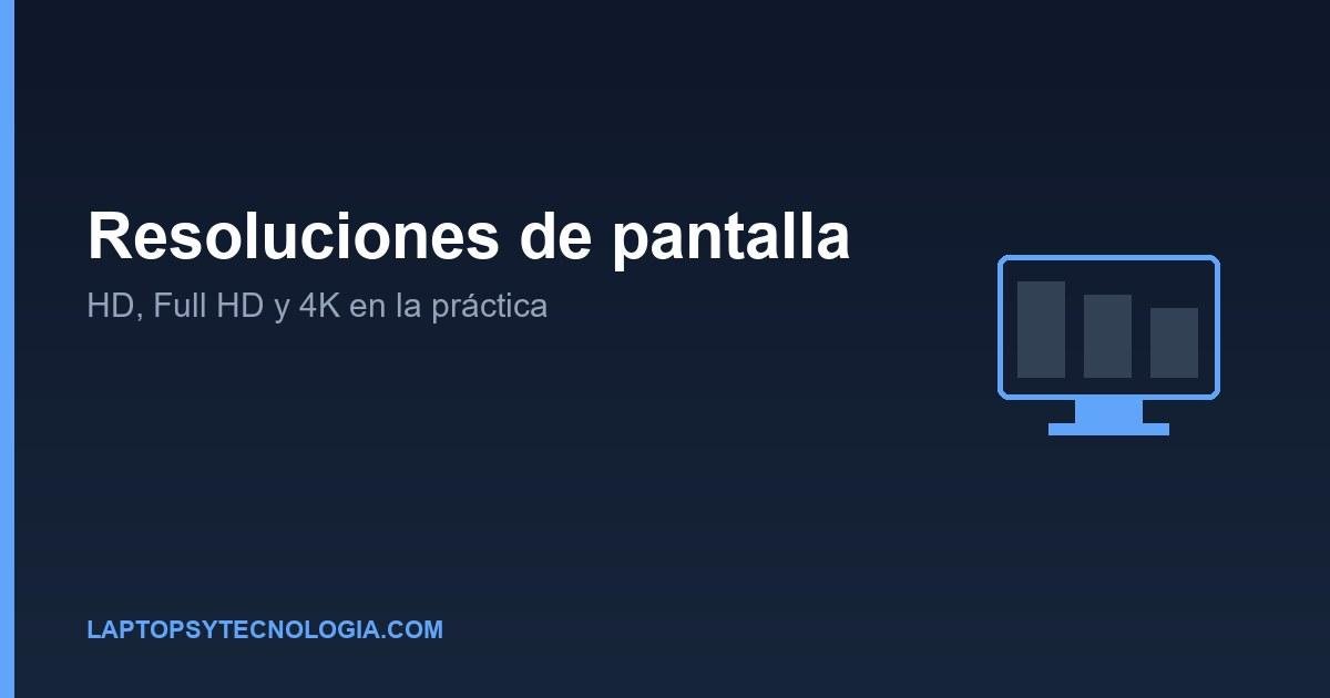 Resoluciones de pantalla: HD, Full HD y 4K en la práctica